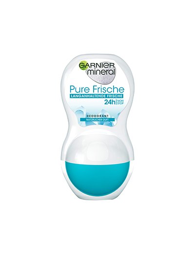 Deo-Roll-on-Mineral-Pure-Frische-natuerlicher-Duft-Mineral-50ml-Vorderseite-Garnier-Deutschland-kl